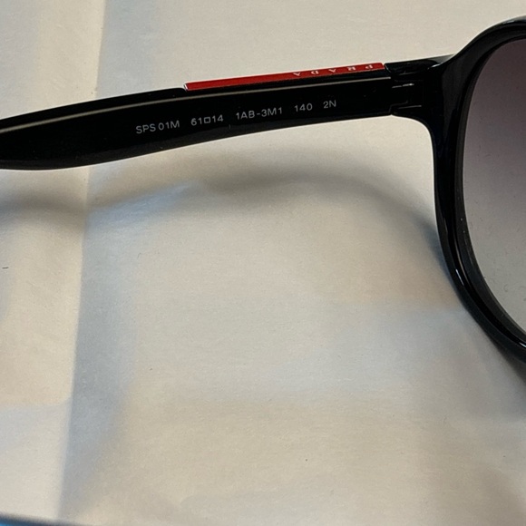 Authentic Men’s Prada Black And Red Prada Glasses - Picture 6 of 11